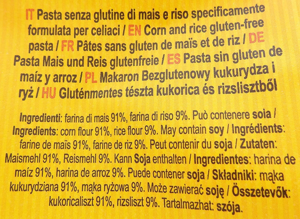 Pâtes sans gluten Mezze Penne au maïs et riz, 400 g