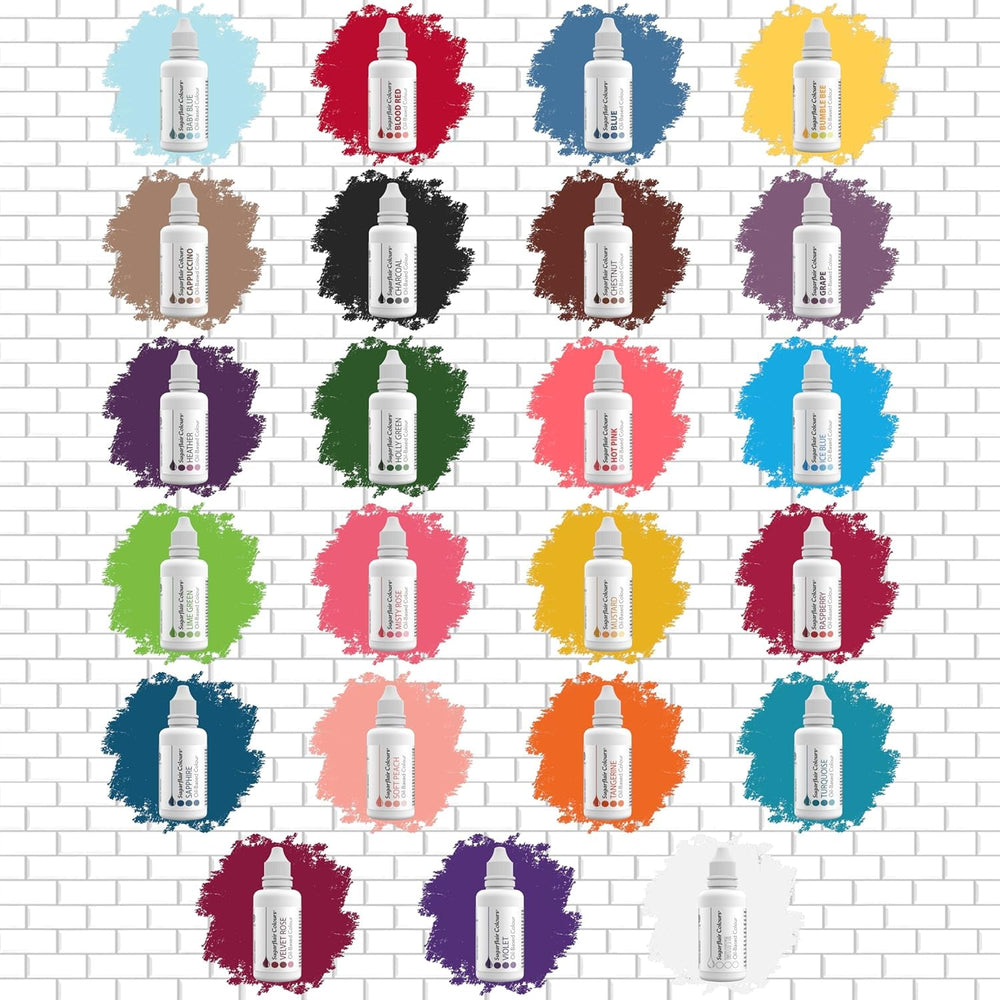 Colorant alimentaire à base d'huile Sugarflair Pastel Mixer, blanc - Colorant alimentaire pour chocolat, crème au beurre, pâte à sucre et tous les ingrédients alimentaires liposolubles - 30 ml