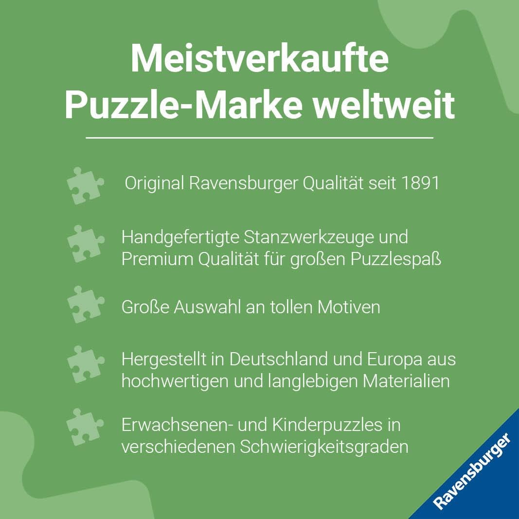 Ravensburger children's puzzle - 12722 Big, wide world - Puzzle harta lumii pentru copii de 8 ani și peste, cu 200 de piese în format XXL Puzzle Naty Shop