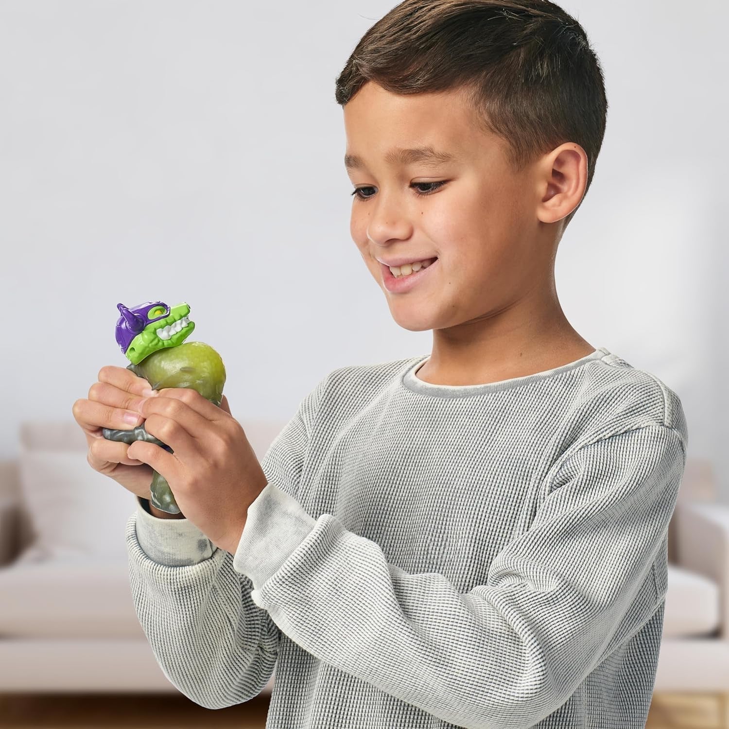 Heroes of Goo Jit Zu Stretch Strikers Deluxe Hero Pack Rock Jaw Figurine extensible avec plus de 20 figurines Cool Fighting Gear Naty Shop