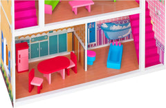 37916 - Maison de poupée - bois - 3 étagères, - 17 accessoires Maisons de poupées Naty Shop