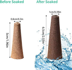 50 éponges de culture de remplacement, tubes d'établissement de semences, bouchons d'éponge de culture de racines, kits de culture hydroponique pour systèmes de culture hydroponique, culture hydroponique d'intérieur, jardin