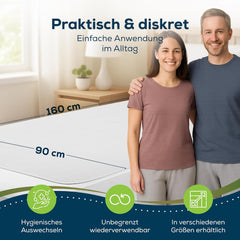 Matelas d'incontinence Sensalou 90x160 cm Matelas d'incontinence imperméable lavable respirant