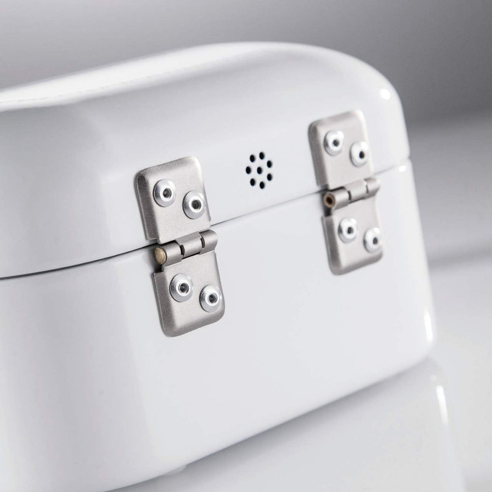 Wesco Mini Grandy Boîte à Pain Rose, Tôle d'Acier Enduit de Poudre, Trous d'Aération et Poignée Robuste Boîtes de Conservation des Aliments Naty Shop