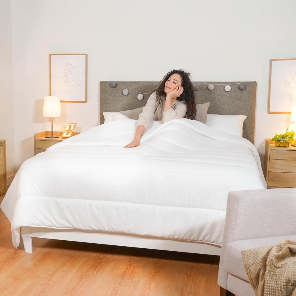 Pikolin Home - Drap personnalisable 100% coton, respirant, durable et résistant Couettes et couettes Naty Shop