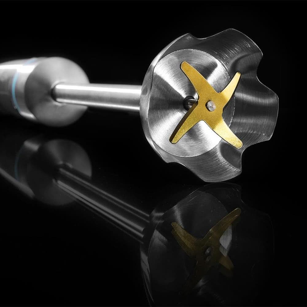 Cecotec Batteur à main Powergear 1500 - Klingen Aus Titanium Beschichtung, 21 Geschwindigkeitsstufen, 1500 W, Inklusiv Glas Mit Deckel. (Schwarz Und Edelstahl, XL) Cuisine Naty Shop