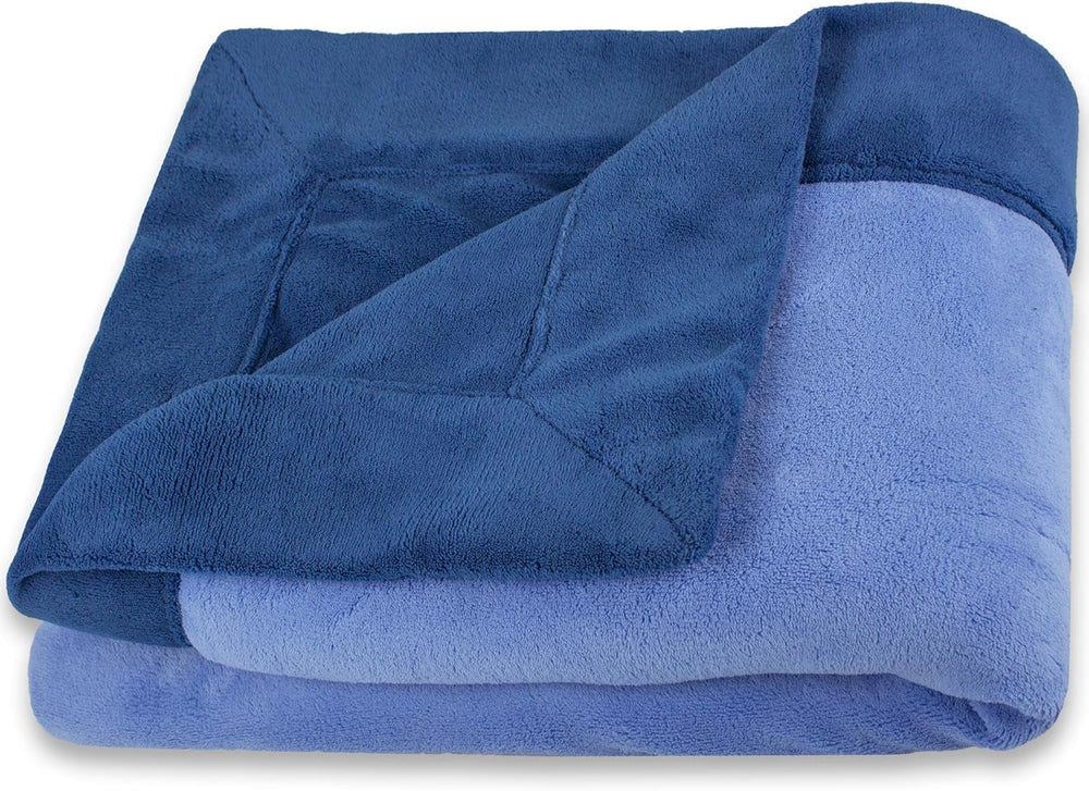Couverture moelleuse Celinatex 150 X 200 Cm couverture de canapé bleu clair couverture chaude et douce en microfibre Polaire Oeko-Tex Montréal Lits et Couvertures Besuche den CelinaTex-Store Bleu foncé / bleu 130 X 170 Cm