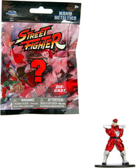 Jada Toys Street Fighter Figure (1X Mystery Figure in Blind Pack) - Figurine de collection Nano détaillée (4 cm), 1 des 13 figurines Street Fighter en métal pour les fans et les collectionneurs âgés de 3 ans et plus, figurines Wave 1 Naty Shop