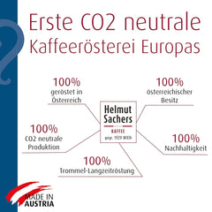 Helmut Sachers Kaffee - Mélange viennois, force 3/5, 100 % Arabica, grains de café entiers, 6 X 500G Naty Shop