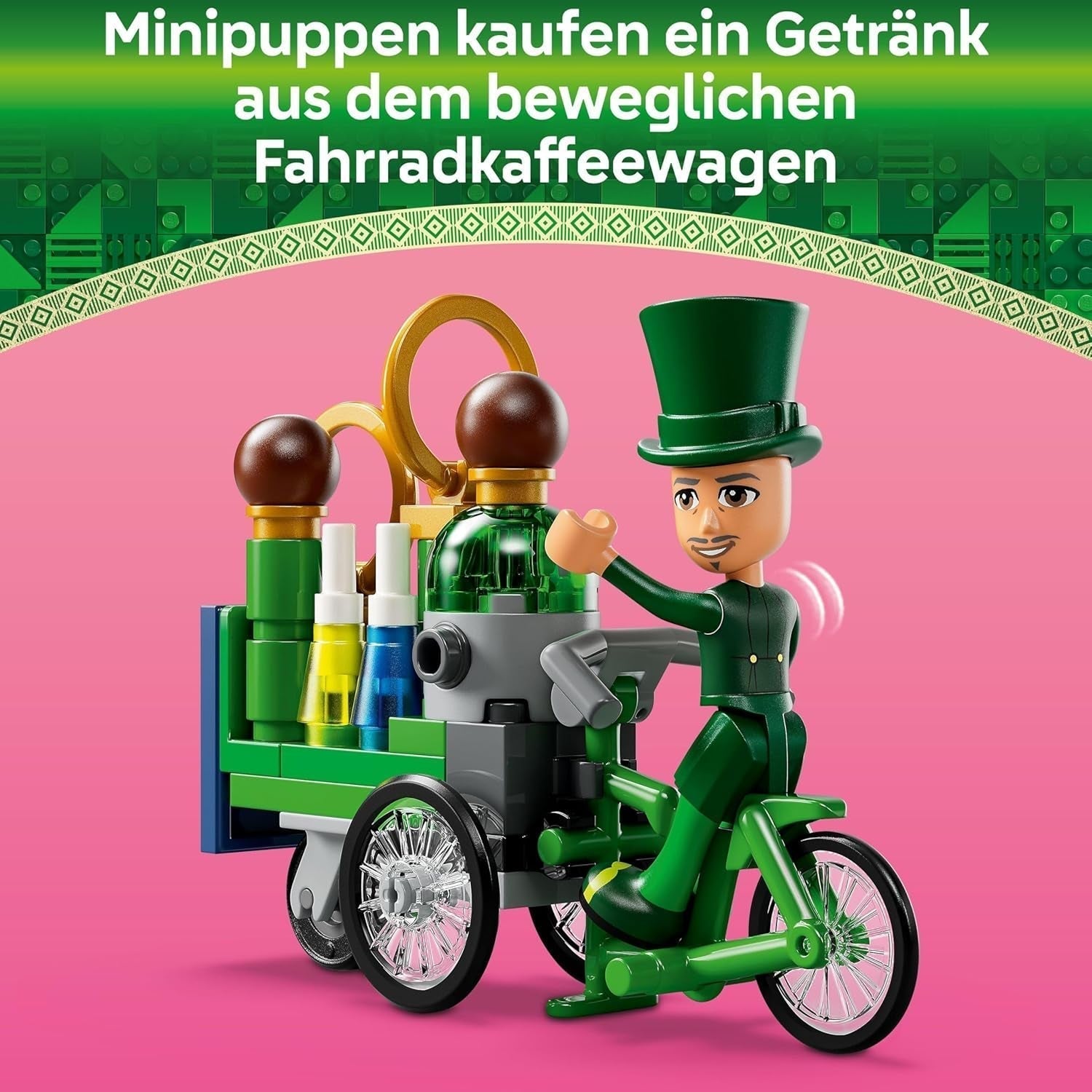 Jouet tour LEGO Wicked Welcome to Emerald City, mini-poupées Glinda et Elphaba, cadeau pour les cinéphiles et les filles et garçons à partir de 9 ans qui aiment les maisons de poupées 75684 Jeux de construction Besuche den LEGO-Store