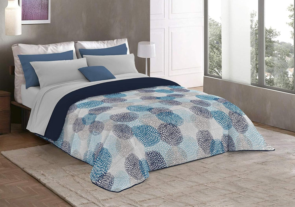 Fantasy T-Fa-Hypnotic-1P Couette hiver, Microfibre, Hypnotique, 170X260Cm Couettes et couettes Naty Shop Soffioni Blu 260X260 Cm