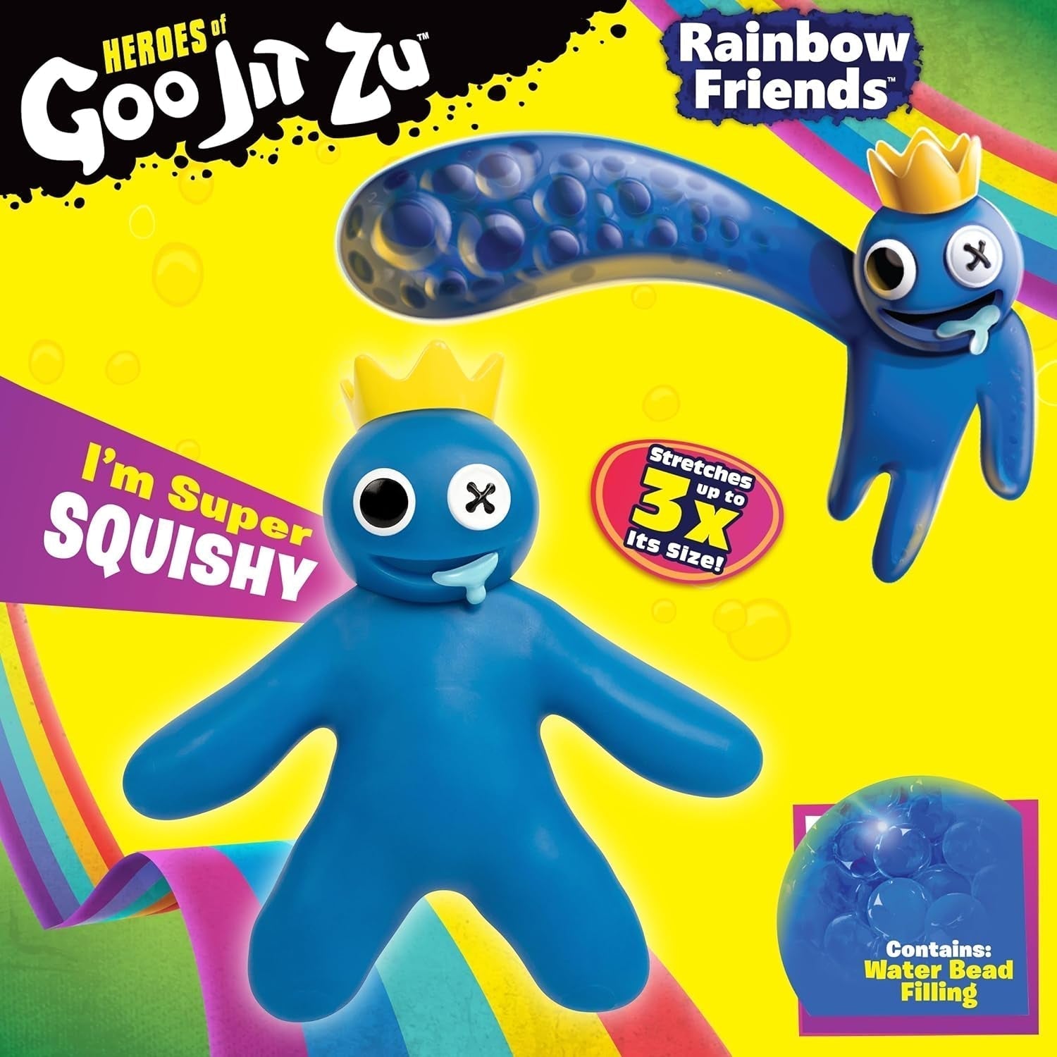 Goo Jit Zu - Rainbow Friends - Figurines bleues Naty Shop
