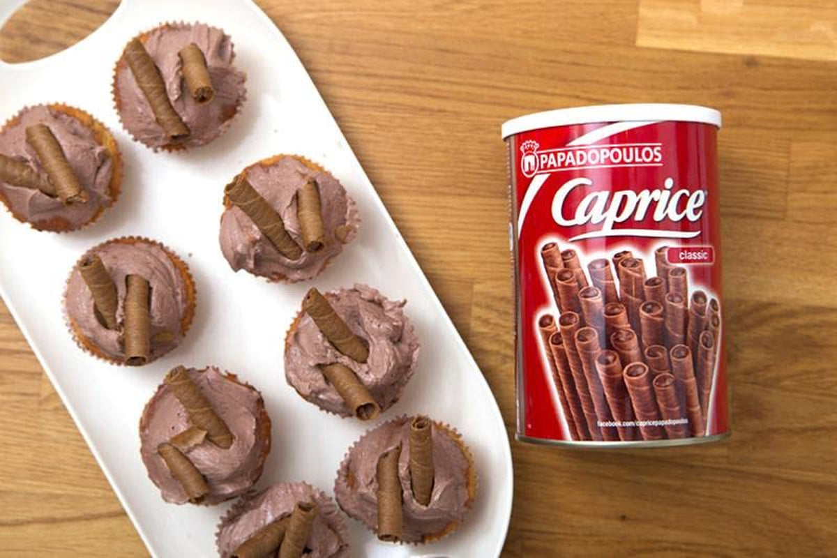 PAPADOPOULOU CAPRICE gaufrette à la crème de cacao et noisettes 400G