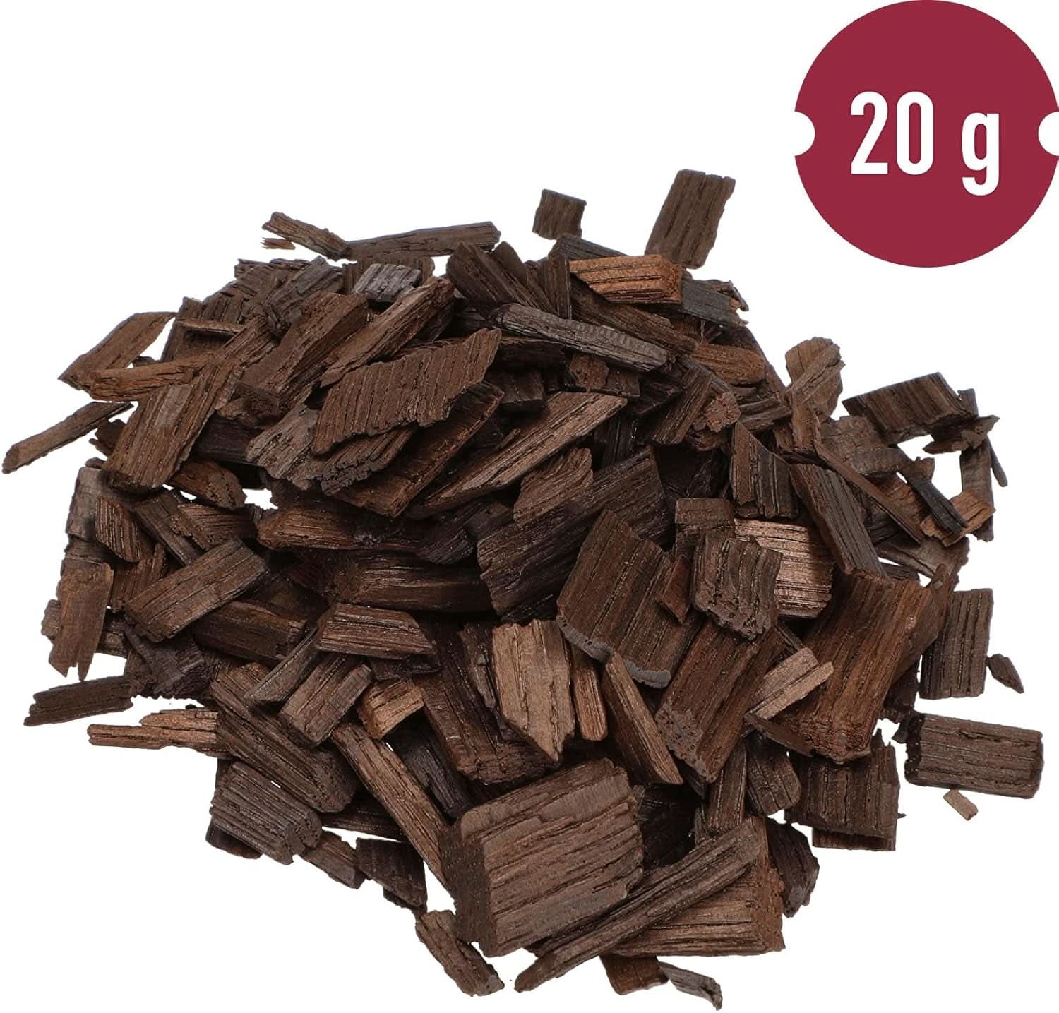 Browin Strong Roasted Oak Chips 20g - flocons, fins bâtonnets de chêne pour aromatiser l'alcool, marron Aromas Naty Shop