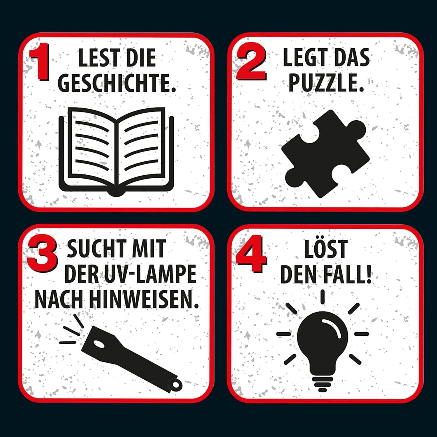 Les Trois ??? - Puzzle Crime - La Villa des Puzzles Par KOSMOS 697976, 300 pièces, Brille dans le noir, Avec lampe UV, Lecture, Puzzle, Résolution de puzzles, Puzzle Détective A partir de 10 ans Puzzle Naty Shop