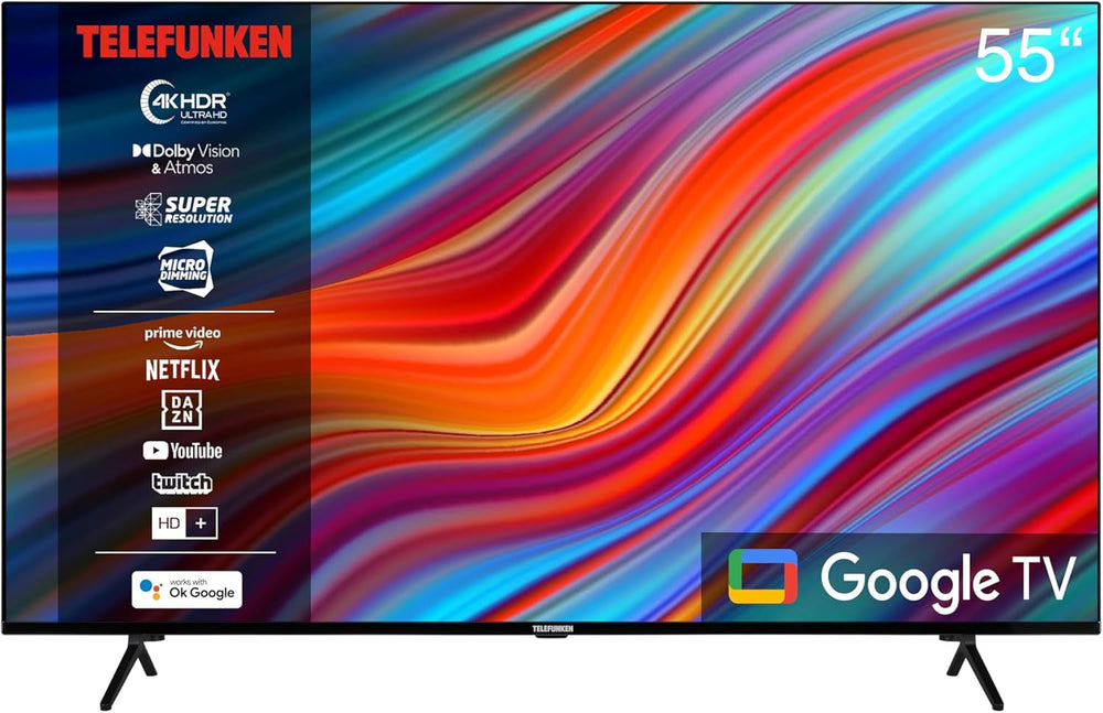 Telefunken XF40AN750M Televizor Smart de 40 inch/Android (Full HD, HDR, triplu tuner, Bluetooth)