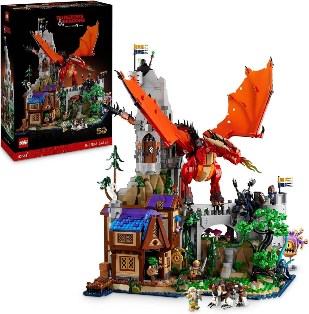 LEGO Ideas Donjons & Dragons : La saga du dragon rouge, jeu de construction pour adultes, idées cadeaux Donjons et Dragons pour les fans, jeu de construction fantastique, activité créative 21348 Jeux de construction Besuche den LEGO-Store Default title