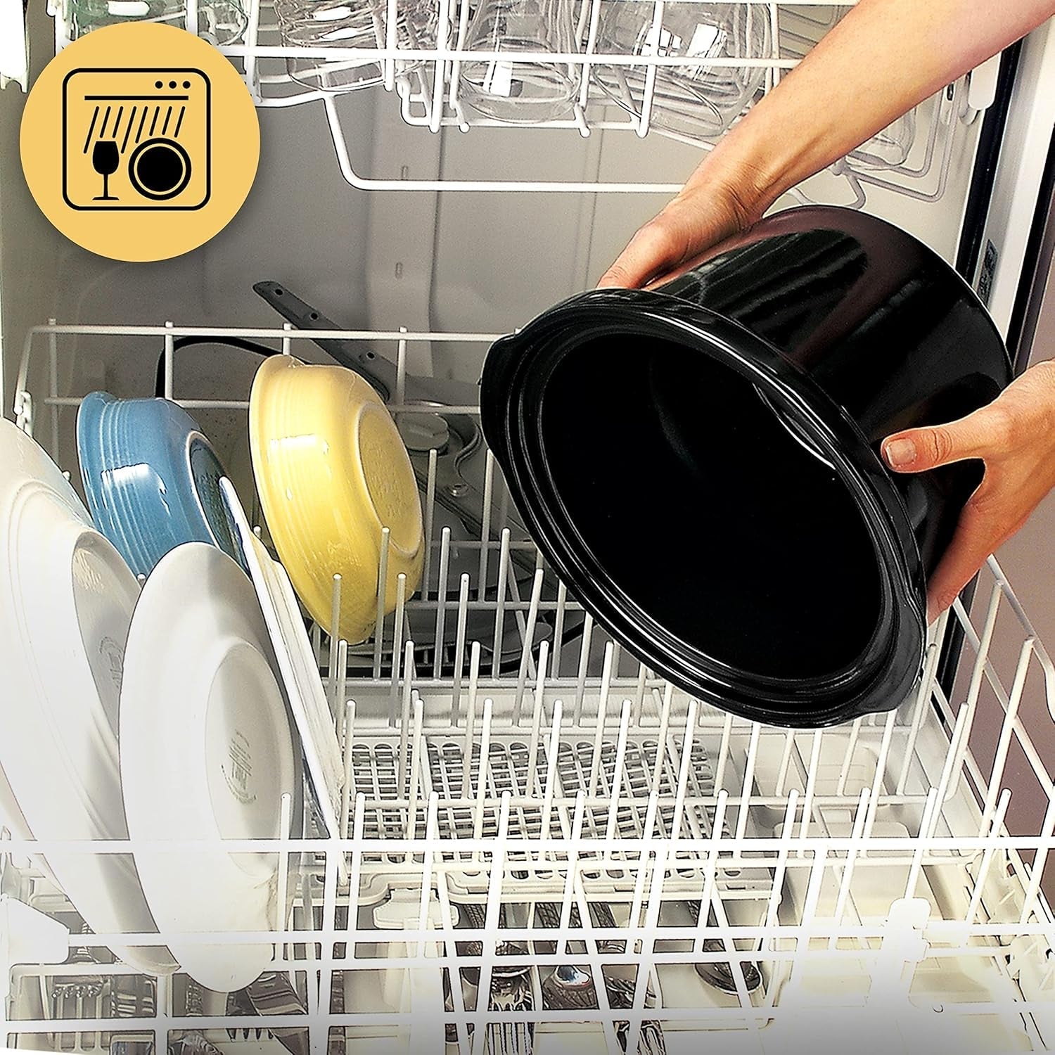 Mijoteuse à la mijoteuse, | 3,5 litres (3-4 personnes), récipient pour dorer viandes et légumes, mijoteuse inox Naty Shop