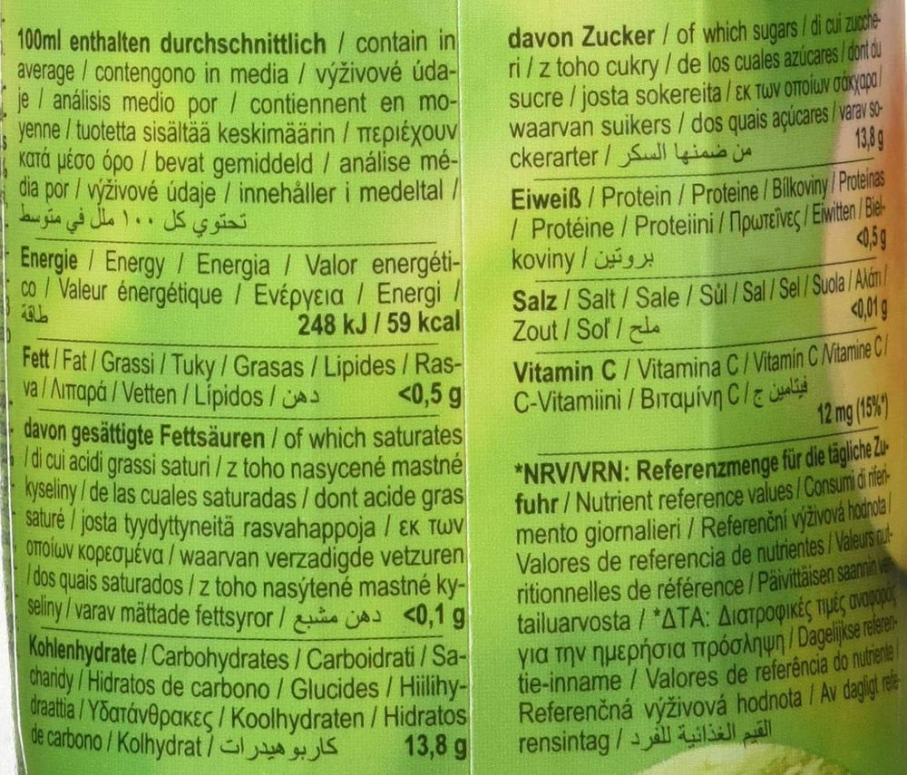 Rauch Happy Day Mangue | Boisson raffinée au fruit de la passion | Beaucoup de vitamine C | 6 x 1 litre, Tetra Prisma Naty Shop