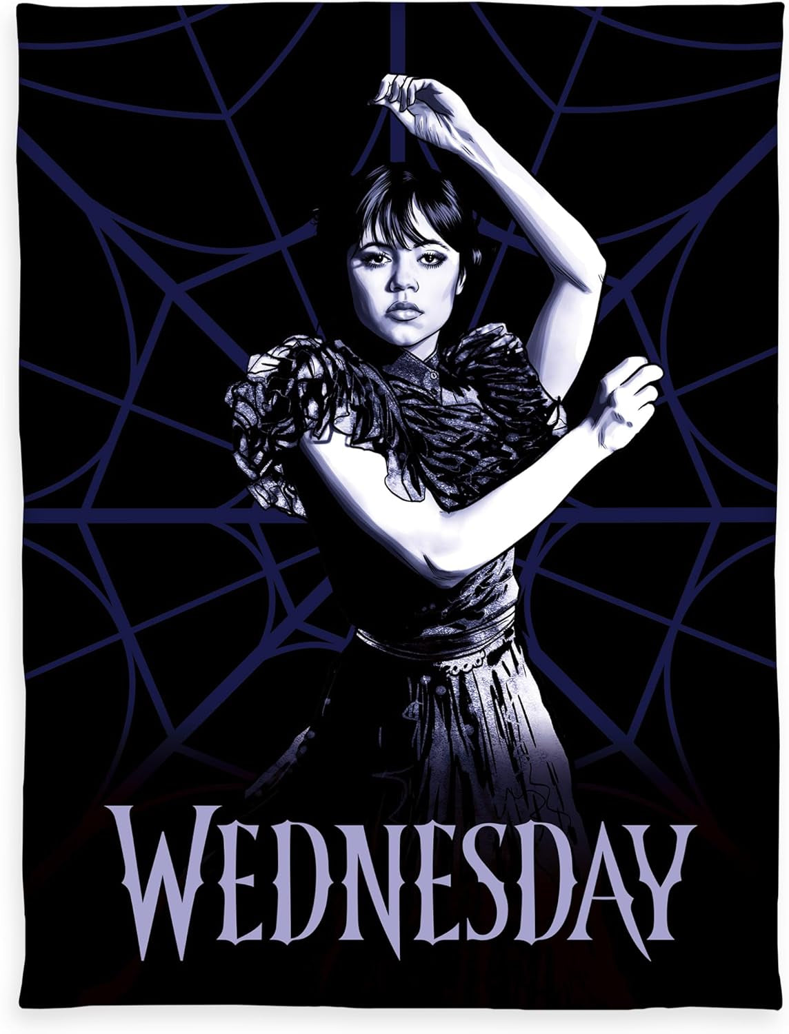 Couverture polaire Herding Wednesday, env. 130X170 Cm, 100% polyester, noir Lits et couvertures Beuche den Herding-Store Titre par défaut