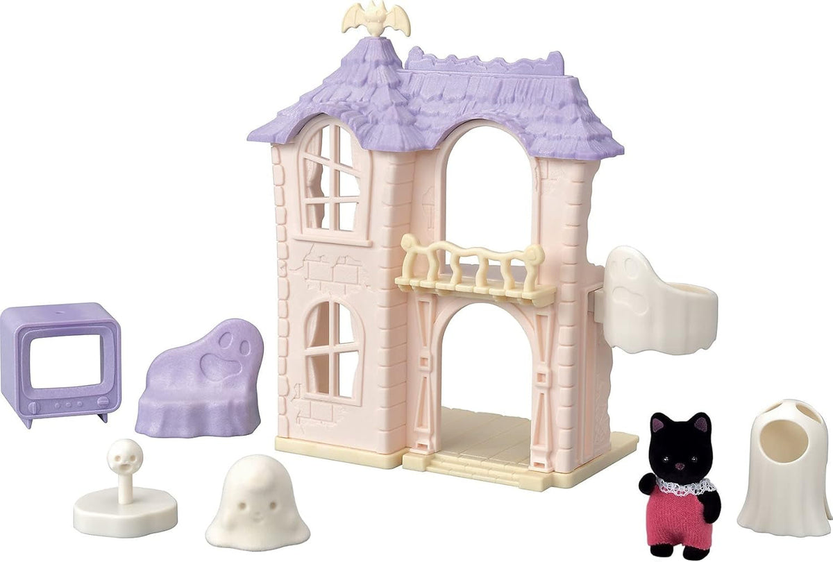 Sylvanian Families 5542 Maison hantée effrayante - Ensemble de jeu pour maison de poupée Dollhouses Naty Shop Single