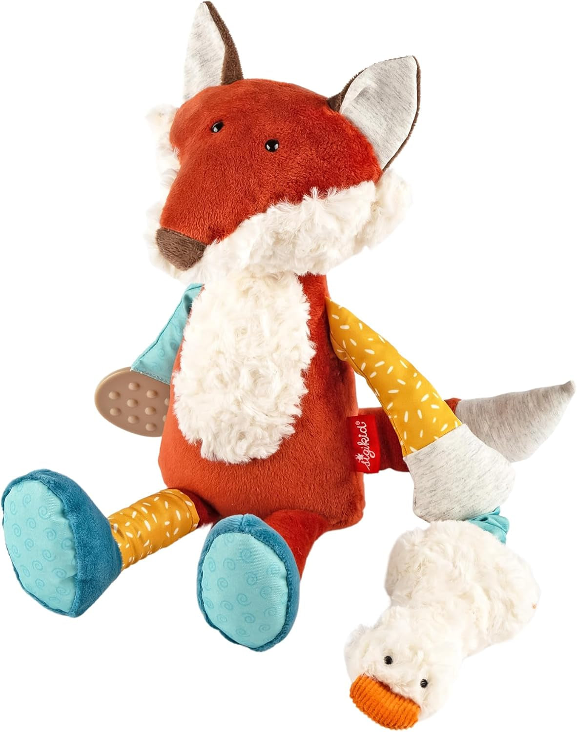 SIGIKID 40104 Poisson actif bébé activité PlayQ jouet pour enfants filles et garçons recommandé à partir de 3 mois multicolore Bebe Toys Naty Shop bleu/jaune/rouge/rouge