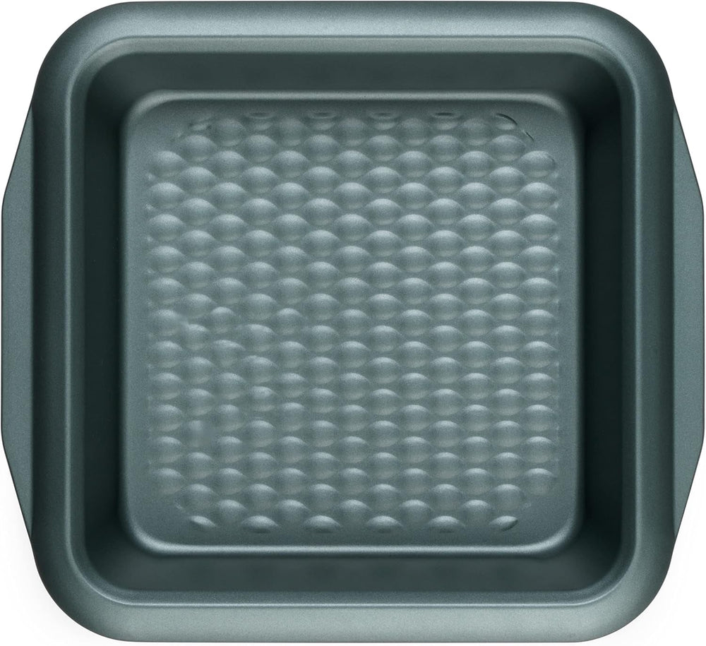 Progress BW09819G2EU7 Shimmer Kollektion, Runde Backform Aus Kohlenstoffstahl Mit Antihaftbeschichtung, Ideal For Pies, Kuchen, Torten Und Quiches, 28 cm, Vert Moules et plaques à pâtisserie Naty Shop 27Cm Quadratische Pfanne