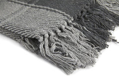 Jeté Frisco, Coton recyclé, Traditionnel, Plaid, Pour chaise, canapé, canapé, jeté, couverture, Anthracite, 127 X 152 Cm Lits et couvertures Emma Barclay