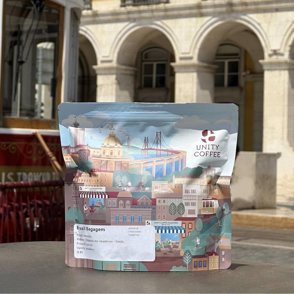 Kaffeebohnen Espresso Brazil Bagagem 250g | Kaffee Ganze Bohnen 100 % Arabica aus Brasilien | Espresso Bohnen mit Schokoladigen Noten | Schonend Mittel Geröstet