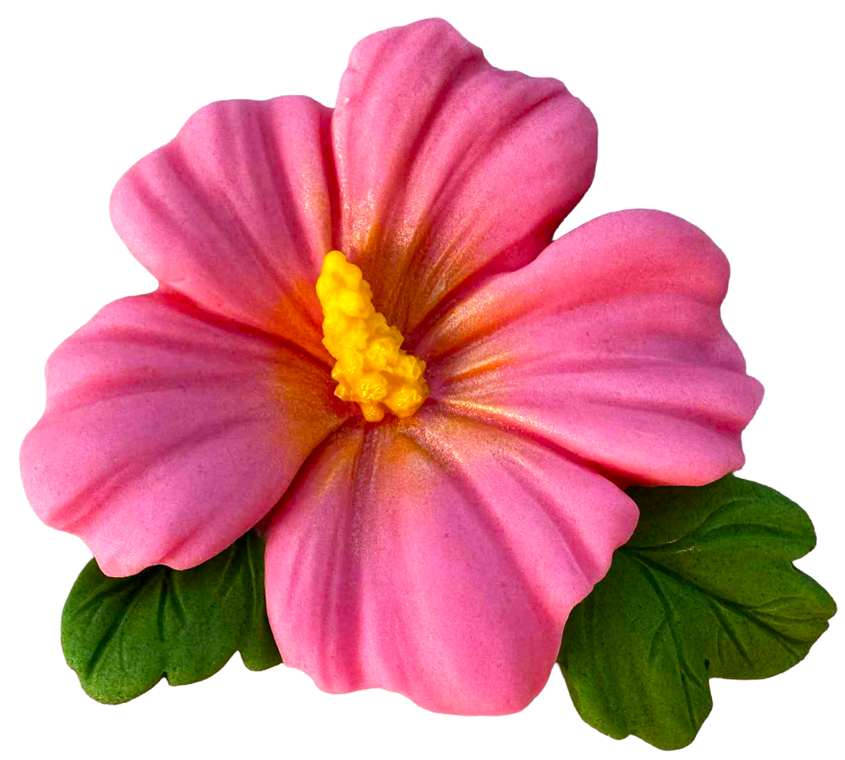 DeliciiPetale Décoration de Fleurs d'Hibiscus Comestibles - Taille 9,5 cm, Décoration de Gâteau Décorative