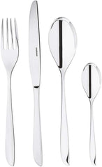 Sambonet 52163-81 Leaf - Ménagère Monobloc Inox 18/10 Naty Shop Set 6 Personnes - 24 Pièces