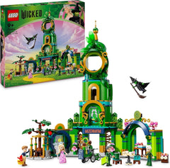 LEGO Wicked Welcome to Emerald City, jouet tour, mini-poupées Glinda et Elphaba, cadeau pour les cinéphiles et les filles et garçons de 9 ans qui aiment les maisons de poupées 75684 Jeux de construction Besuche den LEGO-Store Titre par défaut