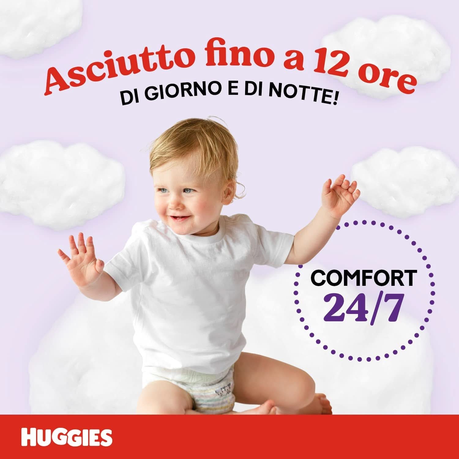 Pantalons à couches Huggies Ultra Comfort Taille 4 (9-14kg) Lot de 72 Pantalons à couches Mère & Bébé Naty Shop