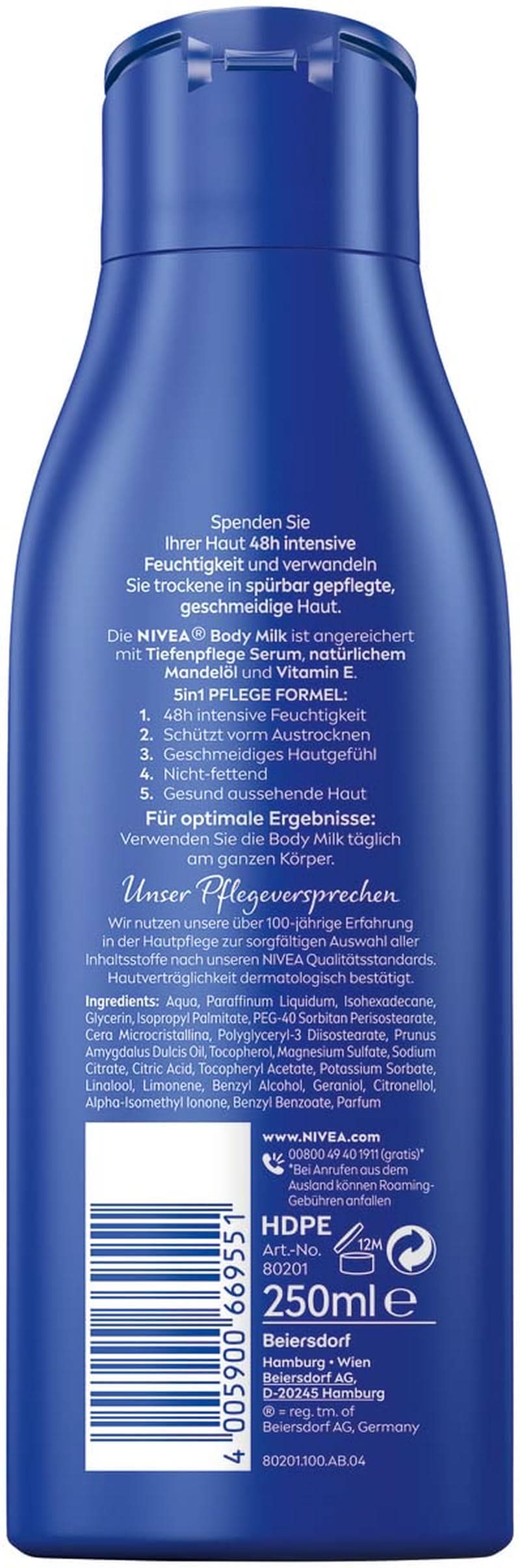 NIVEA Lait Corps Riche, 250 ml Cosmétique et Beauté Naty Shop