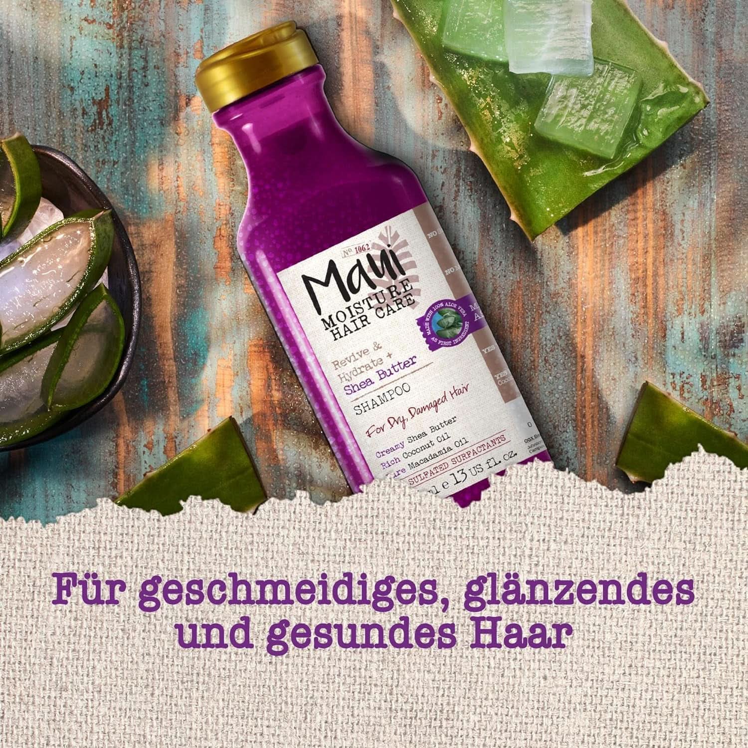 Maui Moisture Revive & Hydrate + Beurre de Karité, Shampoing ou Après-shampooing, 385 ml Douche et Bain Naty Shop