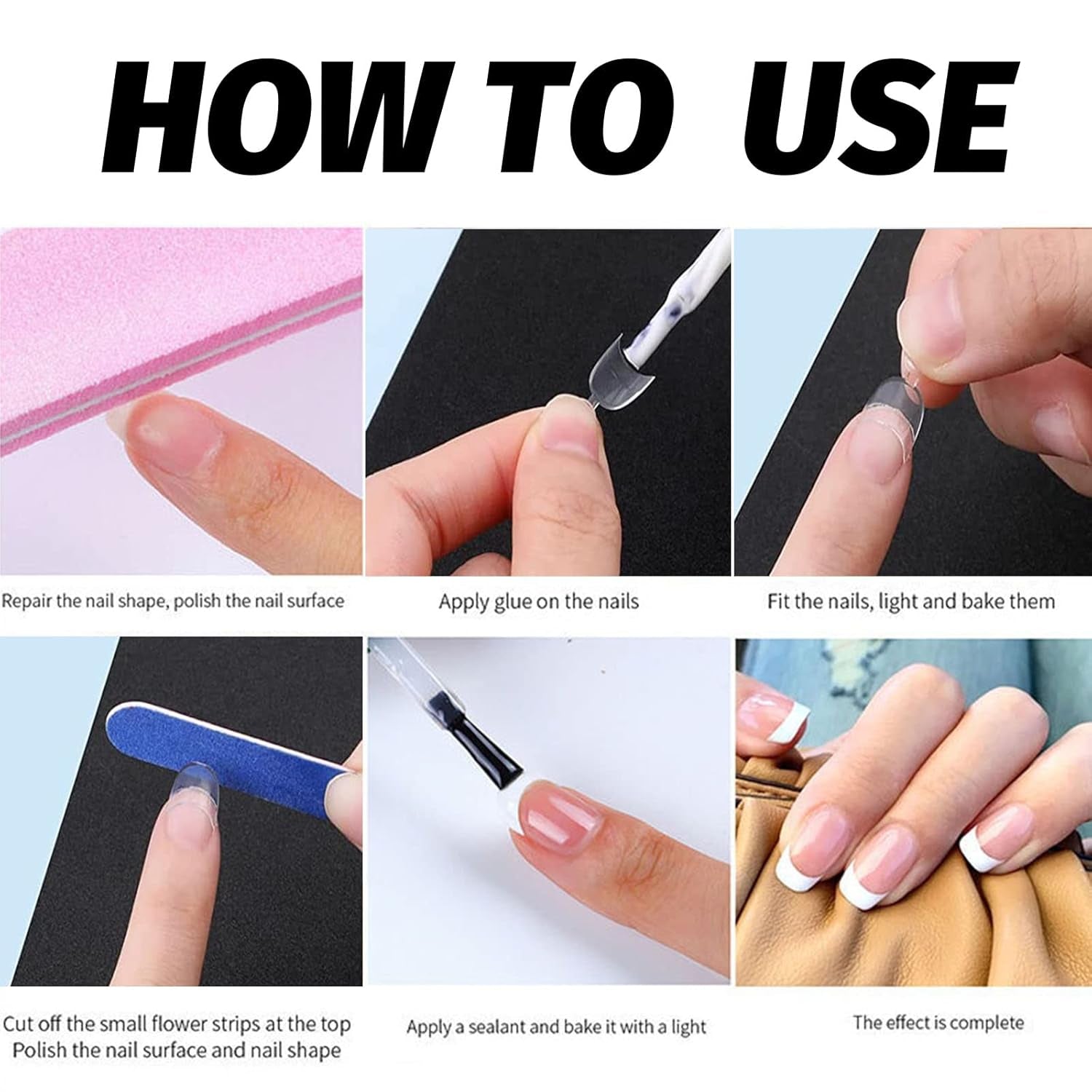 Faux ongles ovales, 12 tailles, pointes courtes, demi-couverture française, pour bricolage, Salon de manucure, Transparent, 600 pièces