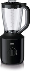 Braun Powerblend 3 JB 3150 BK Batteur sur socle - 1,5 L Verre-Mixaufsatz, Küchenhelfer Zum Zerkleinern, Pürieren & Mixen, 800 Watt, Schwarz Kitchen Naty Shop Schwarz Single