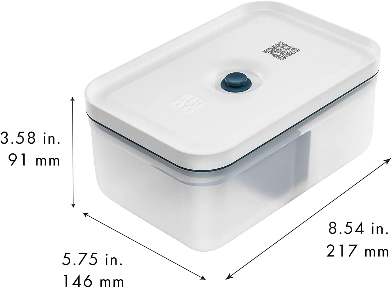Zwilling Fresh & Save coffret repas sous vide / conservation au réfrigérateur, 3 pièces, plastique, semi-transparent, La Mer Boîtes de conservation alimentaire Naty Shop