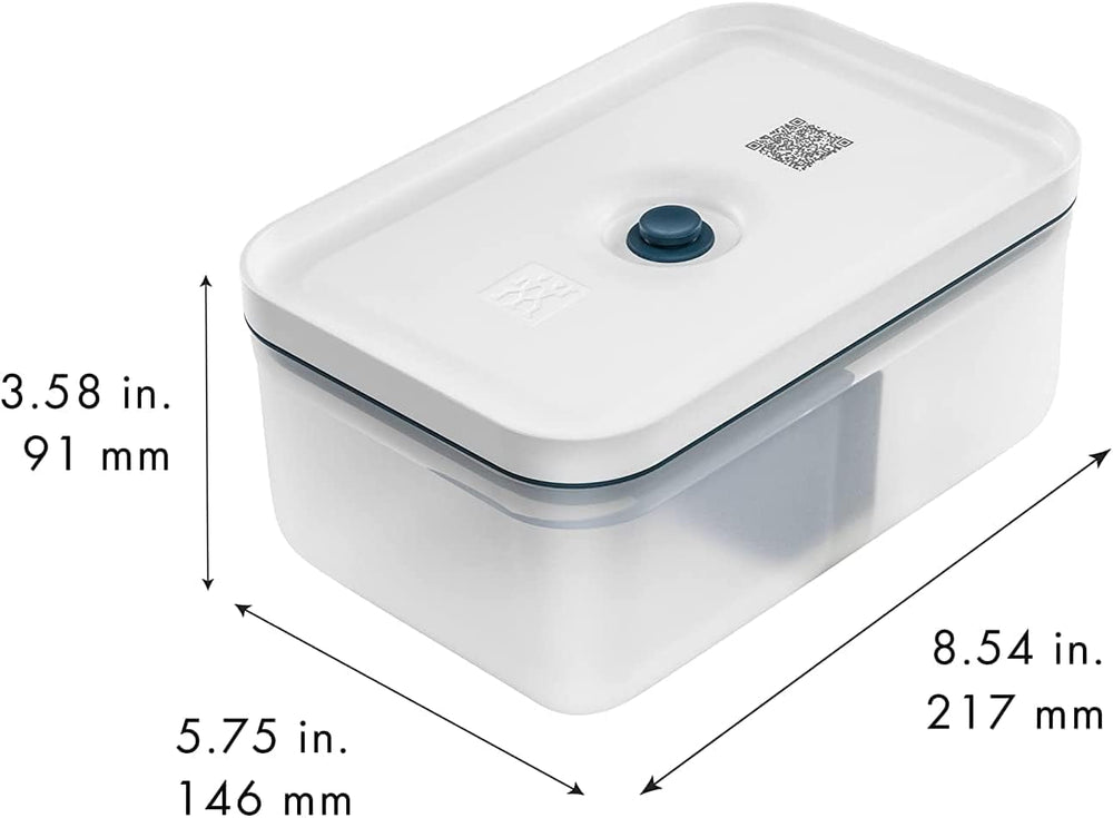 Zwilling Fresh & Save coffret repas sous vide / conservation au réfrigérateur, 3 pièces, plastique, semi-transparent, La Mer Boîtes de conservation alimentaire Naty Shop