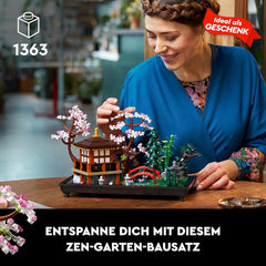Lego Icons Garden Of Silence - Ensemble de jardin botanique zen pour adulte avec fleurs de lotus - Décoration de bureau d'inspiration japonaise personnalisable - Cadeau pour femme et homme 10315 Jeux de construction Besuche den LEGO-Store