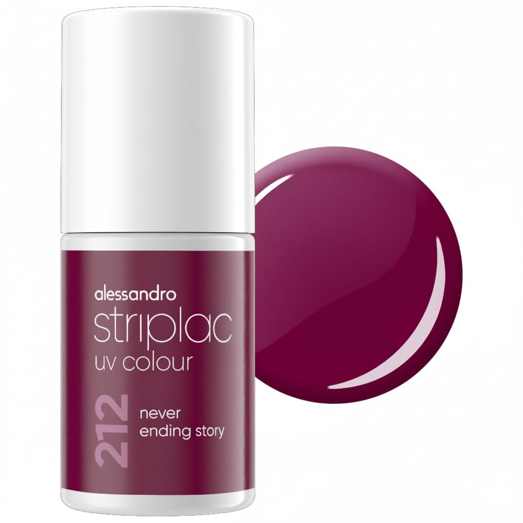 Vernis à ongles UV Alessandro Striplac Lavender Lemonade – Délicat et longue durée – S'enlève facilement grâce à la technologie de retrait – Vegan et cruelty-free – 8 ml