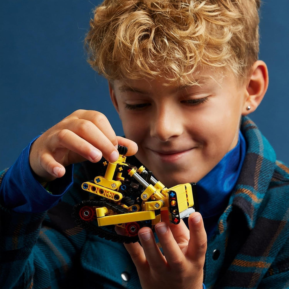 LEGO Technic Bulldozer lourd Jouet de construction Bulldozer Ajoutez à votre chantier de construction Jouet de construction pour enfants Cadeau technologique pour garçons et filles de 7 ans 42163 Ensembles de construction Besuche den LEGO-Store