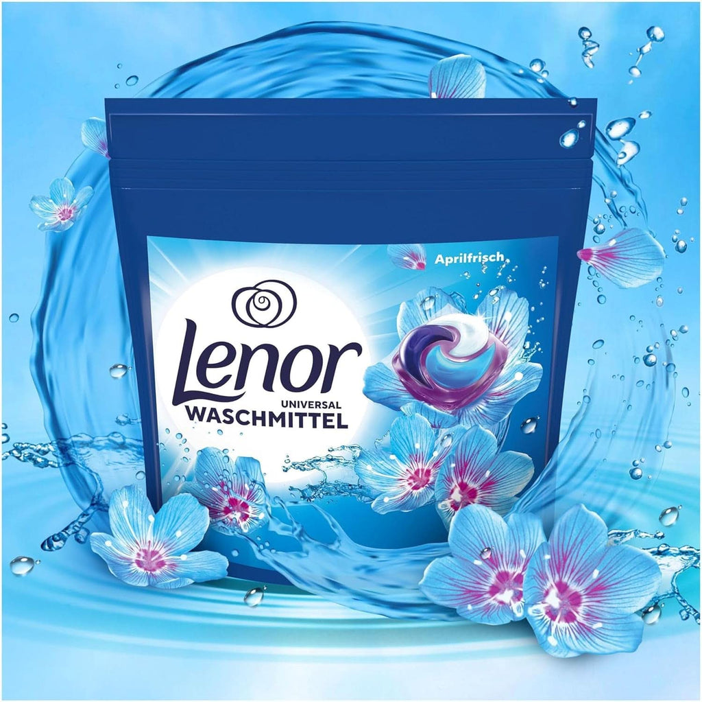 Detergent Lenor PODS All-In-1, 104 capsule, prospețime de 3 ori mai durabilă și curățenie profundă chiar și la spălarea la rece Naty Shop