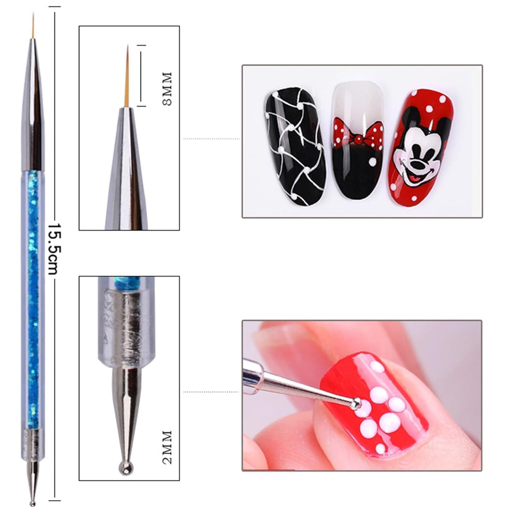 Nagel Art Fineliner Pinsel[5 Stück],Nagel Art Liner Pinsel,Professionel Detail Pinselset,Nagellack Pinsel,Pour Nail Art Design Painting Salon,Nageldesign Nagel Fußpflege