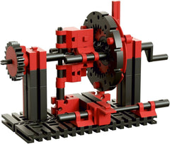 fischertechnik 536622 ADVANCED Mechanic & Static 2 – Bausatz für Kinder ab 9 Jahren, Experimentierkasten mit 30 Modellen, inkl. Motor, fördert technisches Verständnis, Rot