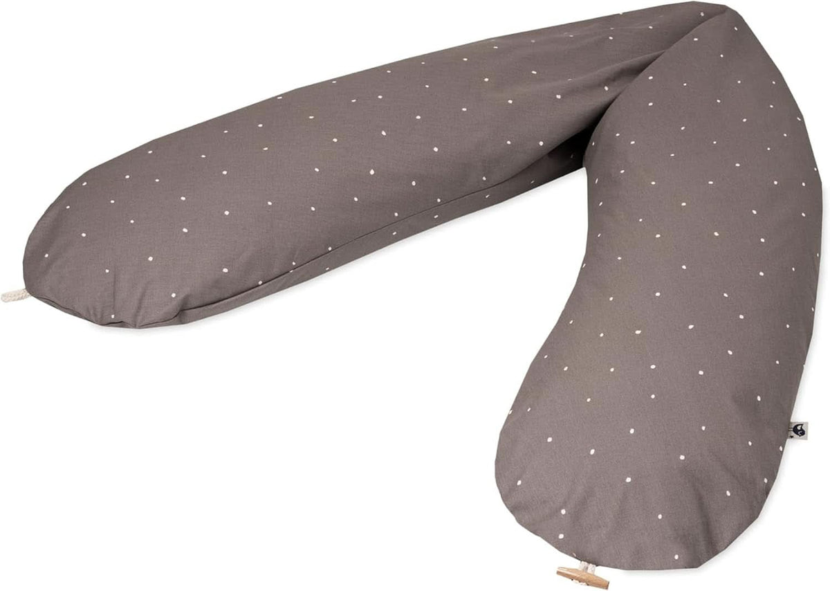 Julius Zöllner Coussin d'allaitement bio 190 cm, garnissage 42 litres de microbilles Eps, fabriqué en Allemagne Accessoires Alimentation et Allaitement Bébé Naty Shop Wild Dots