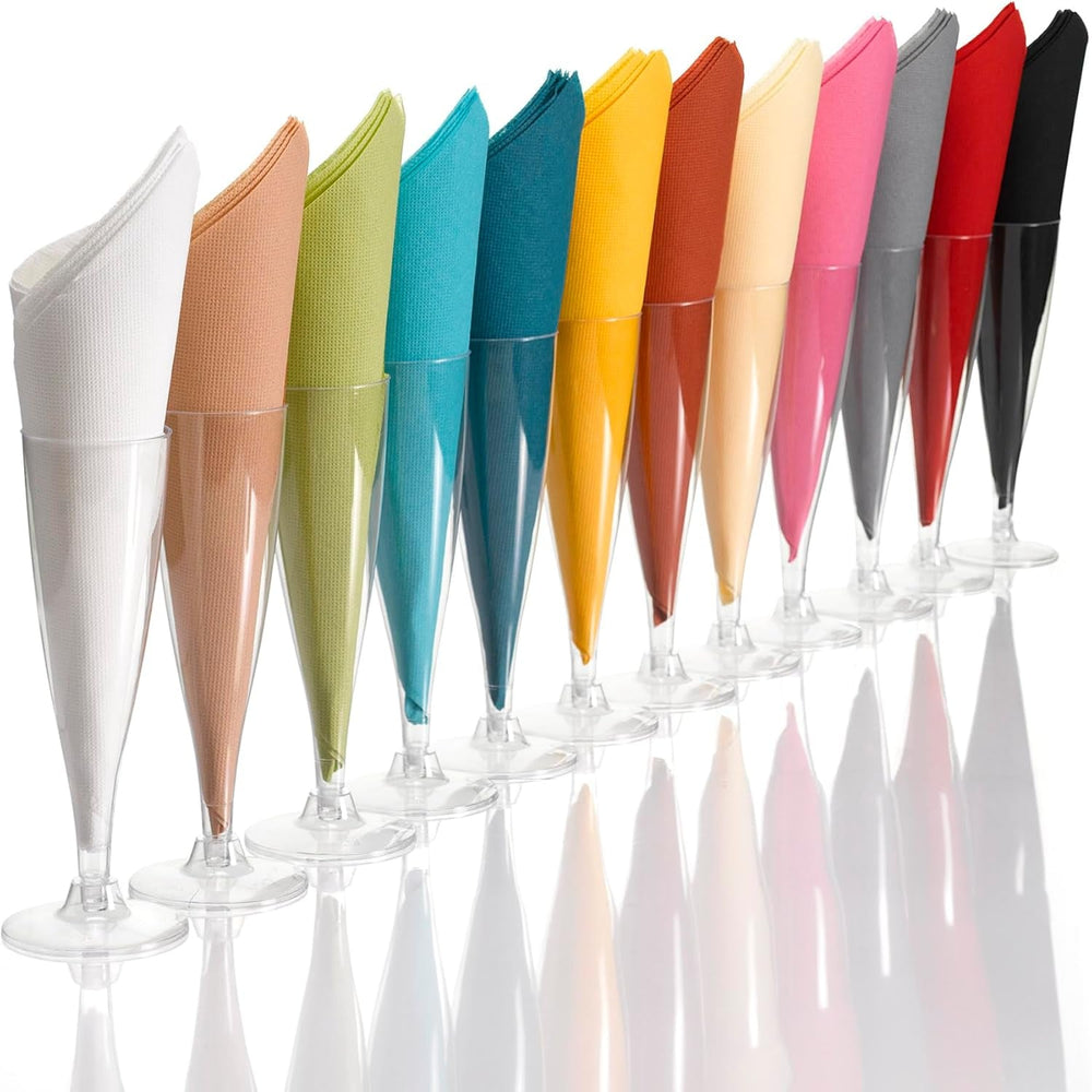 , Lot de 40 lingettes vitaminées, 2 couches, 38 X 38 cm, terre cuite