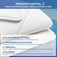 Böhmerwald Couette exclusive, camel, blanc, 135 X 200 Cm Couettes et quilts Naty Shop