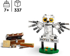 LEGO Harry Potter Hedwige à Privet Drive 4 Ensemble de hibou pour enfants, figurine d'animal à construire avec valise de Poudlard, petit cadeau pour les garçons, les filles et tous les fans à partir de 7 ans 76425 Jeux de construction Besuche den LEGO-Store