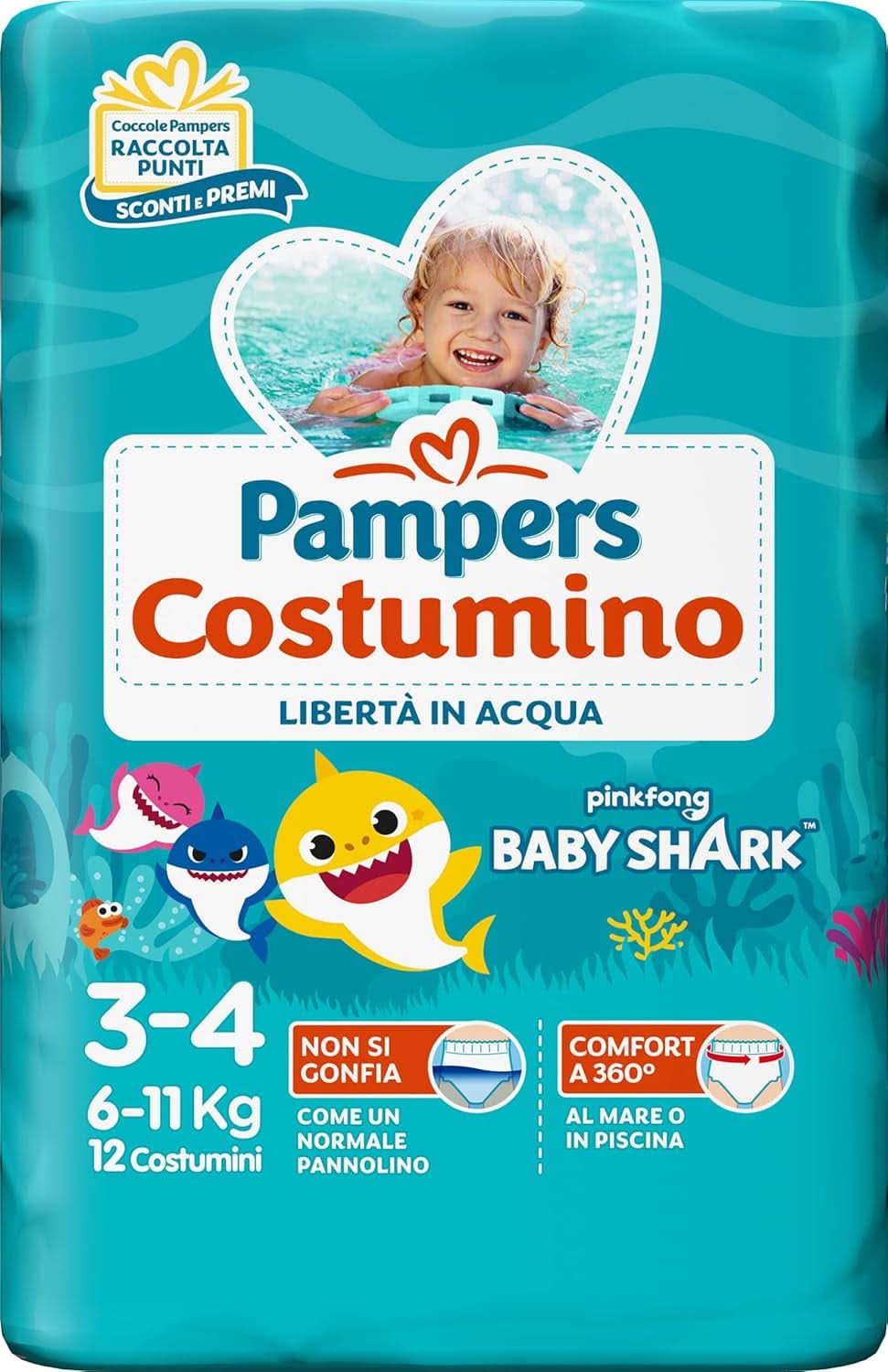 Pampers, Il Costumina, 12 bucăți, mărimea 3 (6-11 kg) Mama si Copilul Naty Shop